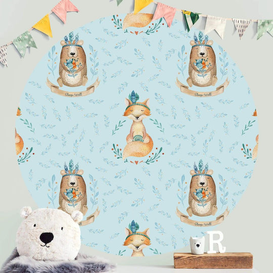 Caravelshop Autocolant Decorativ pentru Copii Perete 100x100buc