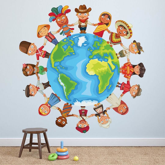 Caravelshop Детска стикерна за стена Стена 60x60бр