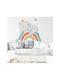Caravelshop Kinder Wandsticker Wand 100x92cm