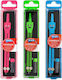 Madrid Papel Plastic Compass with Point in Case Pink