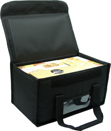 Food Delivery Bag 25lt with Belt 44x25x24cm Black