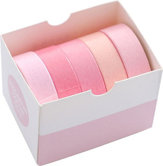 Houseart Decorative Adhesive Tape Washi 5 Pieces
