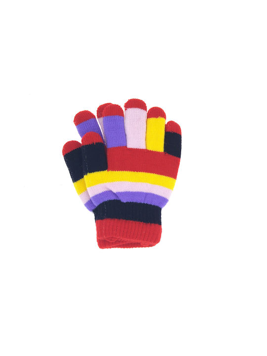 Knitted Kids Gloves Red