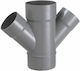 Sucursala PVC 75mm Φ75-Φ75-Φ75