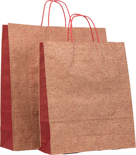 Papiertüten für Verpackungen mit Griff Rote 49x45x17cm 200Stück