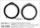 Speaker Ring Car Front Honda Accord / Jazz / Civic / Insight 2pcs