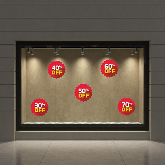 Caravelshop Стикер Дисплей Отстъпки 30x30cm SS 7259-1 1бр