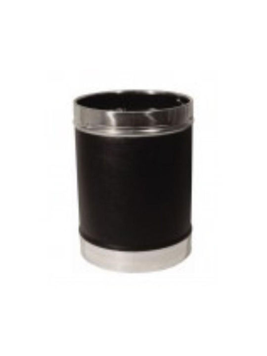 Office Metal Waste Bin Black