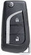 Pliabil Cheie Auto pentru Citroen C1 Mazda 2 Peugeot 108 Toyota Aygo