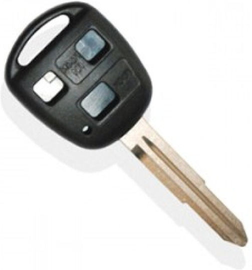 Car Key Shell with Blade with 3 Buttons for Toyota