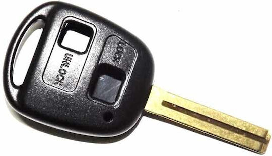 Car Key Shell with Blade with 2 Buttons for Toyota