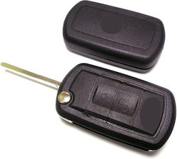 Foldable Car Key Shell with Blade with 3 Buttons for Land Rover