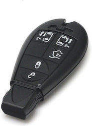 Car Key Shell with Blade with 5 Buttons for Chrysler / Smart