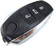 Car Key Shell with 3 Buttons for Smart / VW
