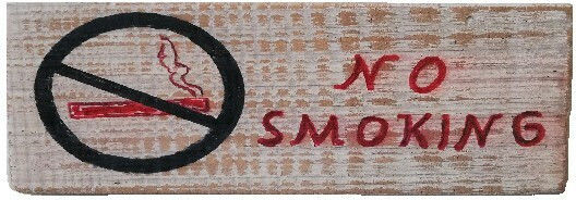 Nakaro Wood Schild "Verboten Rauchen " 18.5x8cm