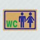 Infosign Πин WC Инвалиди 7x11.5см 16471