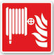 Sign PVC "Fire Hose" 14x14cm.