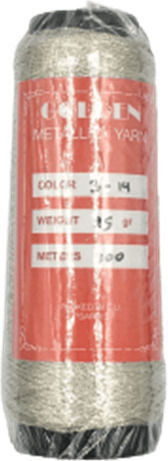 Golden Κλωστή Κεντήματος Metallic Yarn Ασημί 300m