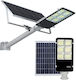 Led Lampă Solară Stradală 400W 969lm Alb Rece 6500K cu Senzor de Mișcare, Fotocelulă și Telecomandă IP65 20cmx15cmx50cmcm