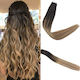 Remy Hair Αυτοκόλλητη Τρέσα με Φυσική Τρίχα Ρεμί σε Σκούρο Ξανθό Χρώμα 1B 55cm No 1b 8 22 4τμχ