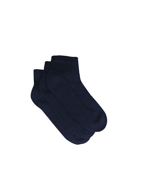 FMS Unisex Einfarbige Socken Blau 3Pack