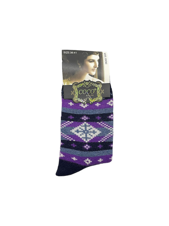 Coco&Hana Women's Socks Purple