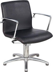 Ηairdresser Chair with Adjustable Height Black