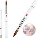 Nail Brush Acrylic with Natural Hair