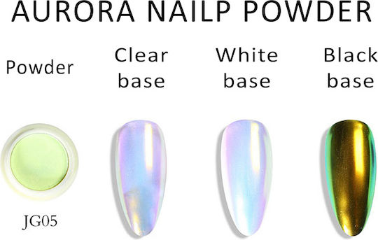 Nailp Professional Aurora Decorating Powder for Nails in White Color