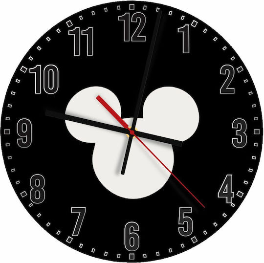 Koupakoupa Παιδικό Ρολόι Τοίχου Mickey Ξύλινο 30εκ.