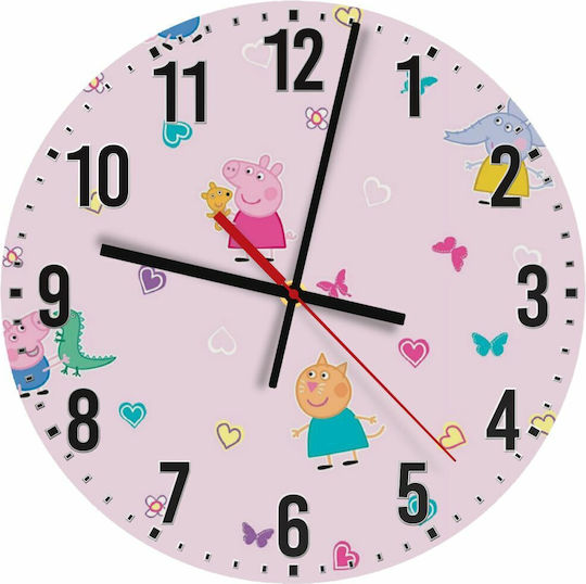 Koupakoupa Kinder Wanduhr Tiere Hölzernes 30εκ.