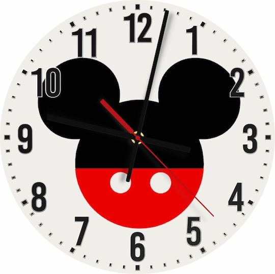 Koupakoupa Детски стенен часовник Mickey Дърво 30εκ.