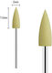 Buffer Nail Drill Silicone Bit with Cone Head Yellow