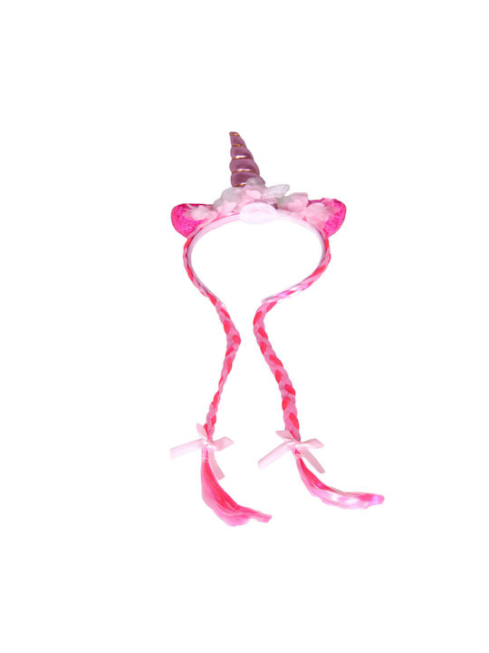 Pink Kids Headband with Unicorn