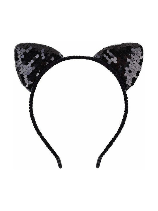 Black Kids Headband with Ears