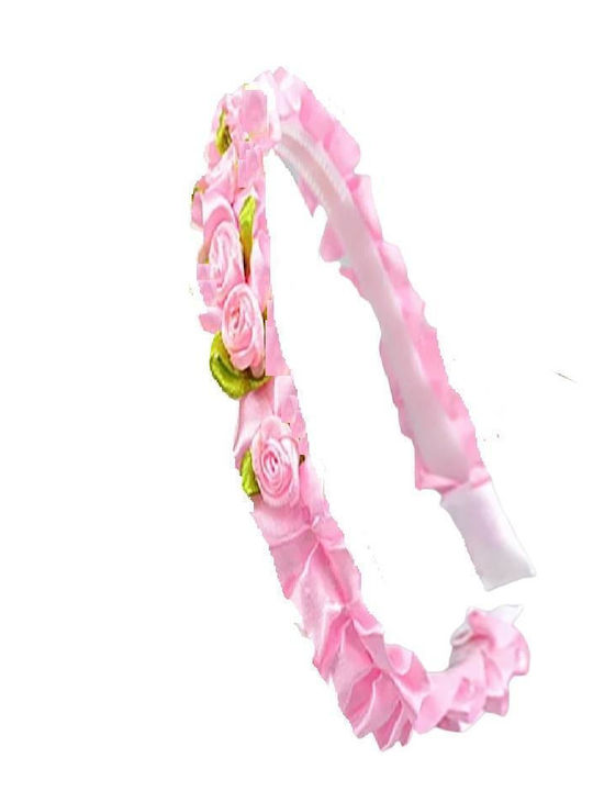 Elecool Kinder Haarband mit Blume Rosa 1Stück