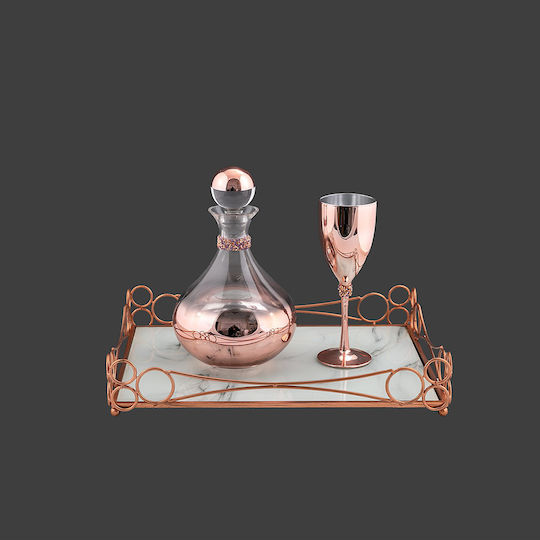 La Vista Glas Rose Gold 2Stück