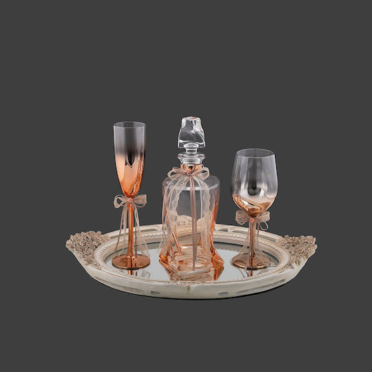 La Vista Kristall Rose Gold 2Stück