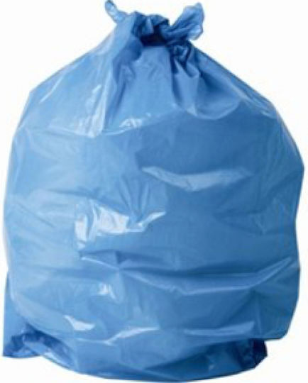 Thivaika Plastika Trash Bags for Rubble Capacity 100lt 80x110cm 8pcs Blue