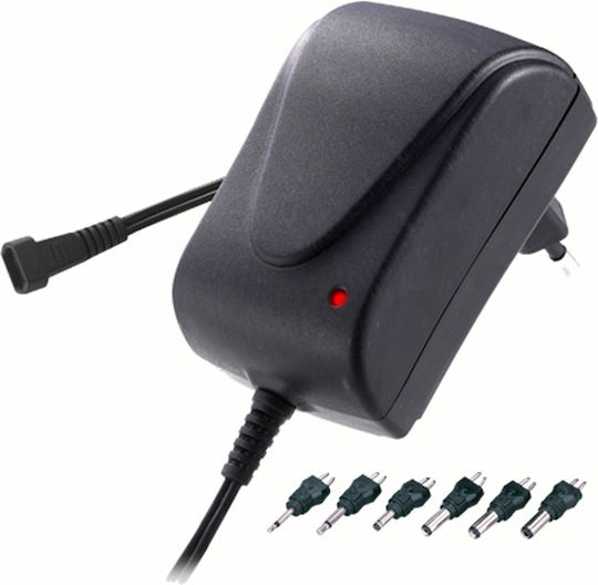 Minwa Universal Τροφοδοτικό 3 έως 12V 1.5A με Ισχύ 18W με σετ βυσμάτων (MW MC-15)