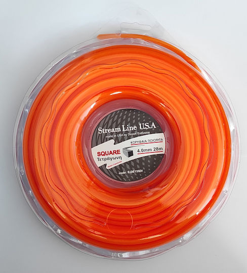 Desert Extrusion Square Brush Cutter Trimmer Line 4mm 28m E-DE155DI