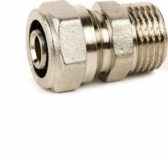 Male Pipe Niple Fittings Multilayered Pipe Φ16Χ1/2"Χ2