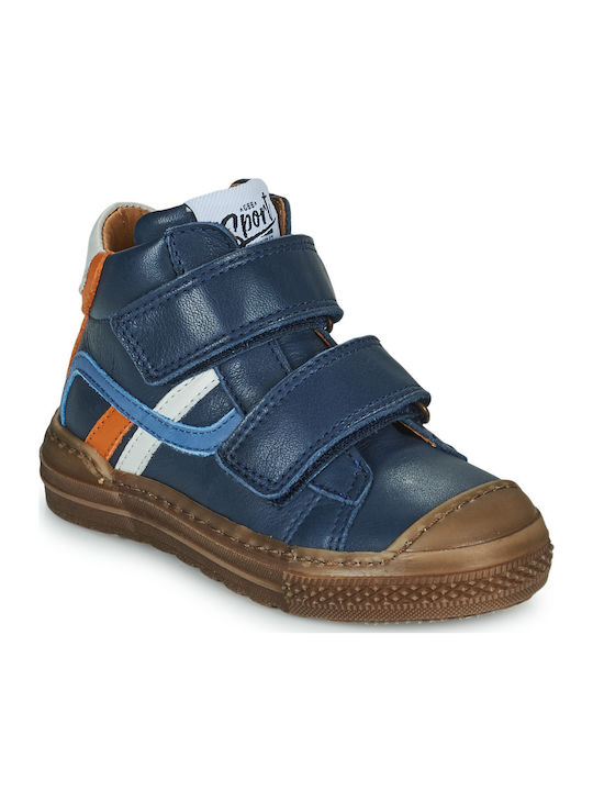 GBB Rigolo Ghete Copii cu Velcro Albastru