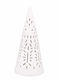 Christmas Decorative Illuminated Tree Cone White
