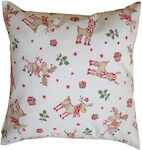 Christmas Decorative Square Pillowcase White 45x45pcs