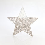 Plastic Christmas Decorative Pendant Star 45cm White