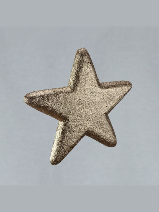 Plastic Christmas Decorative Pendant Star 25x25x25cm Silver