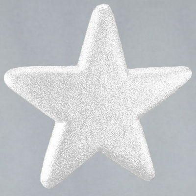 Plastic Christmas Decorative Pendant Star 50cm White