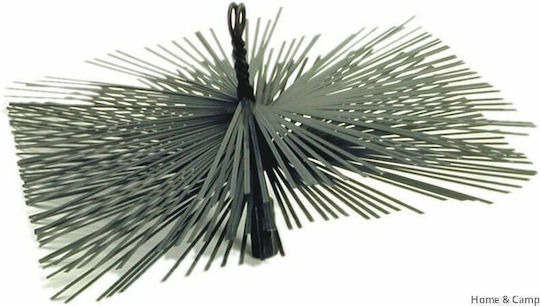 Home & Camp Metallisch Kaminreinigungsbürste mit Durchmesser 250mm