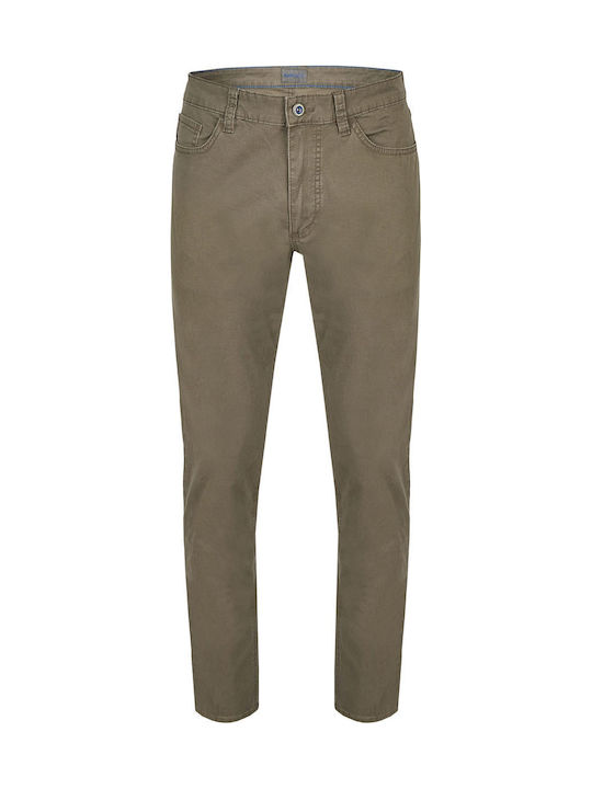 Men's Jeans Pants Elastic with Regular Fit Khaki